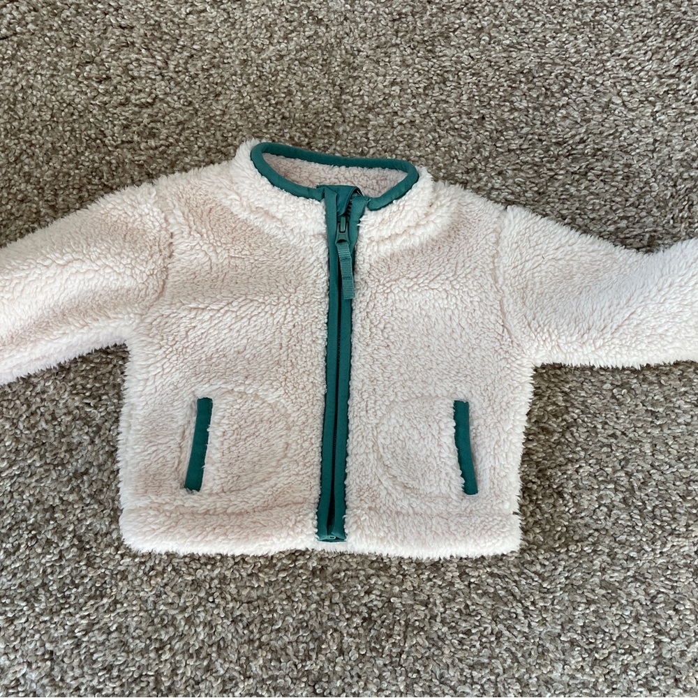 Cat & Jack Teal and Cream Jacket